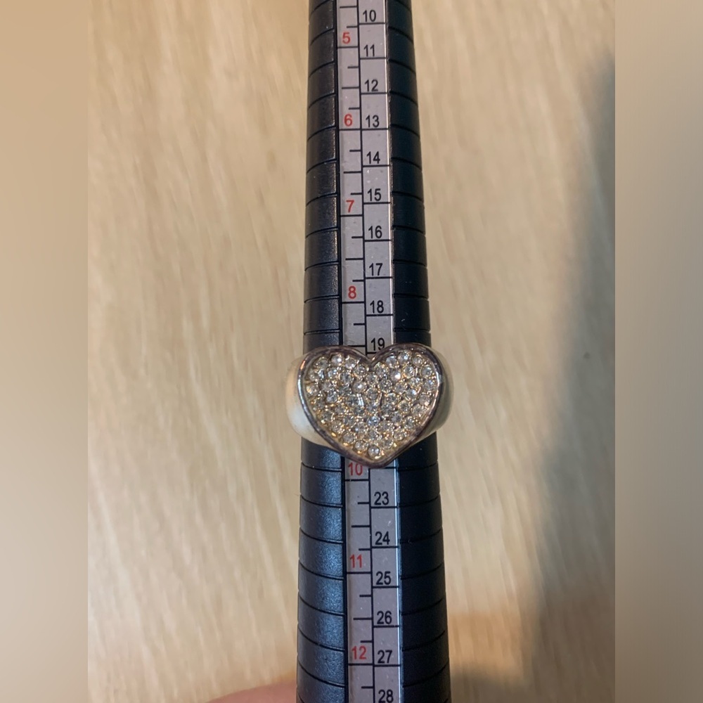 Preloved Heart Silver Statement Ring - image 1